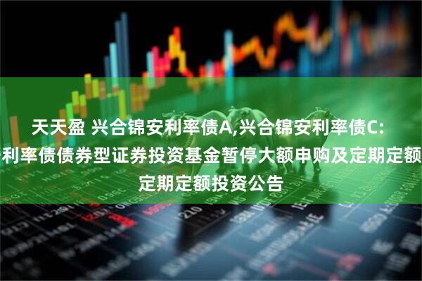 天天盈 兴合锦安利率债A,兴合锦安利率债C: 兴合锦安利率债债券型证券投资基金暂停大额申购及定期定额投资公告