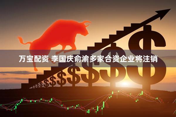万宝配资 李国庆俞渝多家合资企业将注销